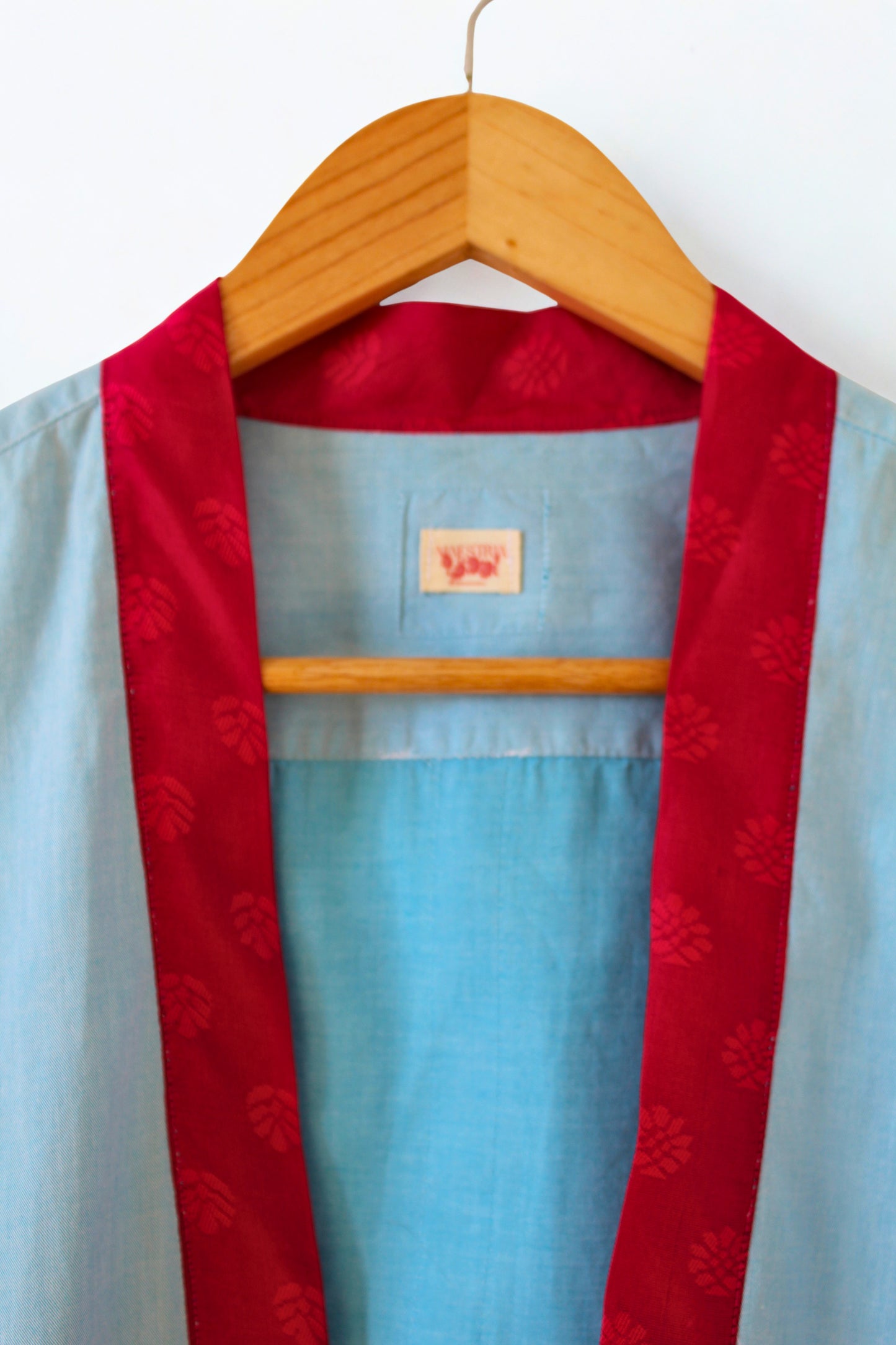 Kimono bleu et rose