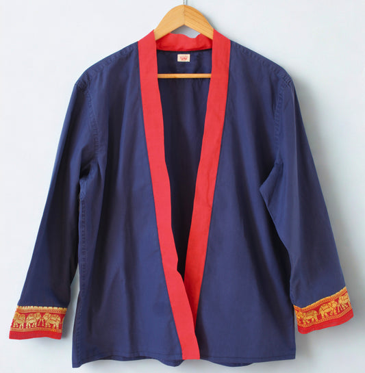 Kimono bleu et rouge