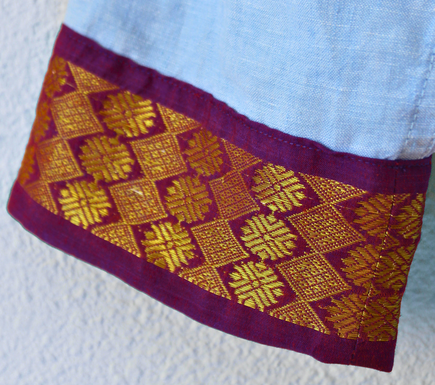 Kimono bleu et violet