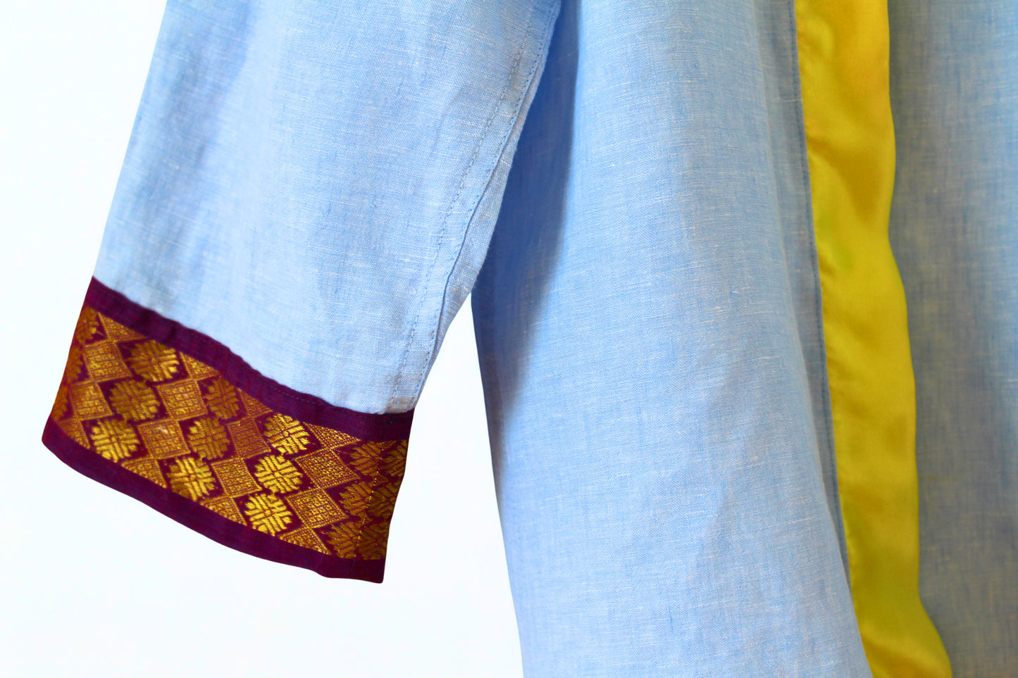 Kimono bleu et violet