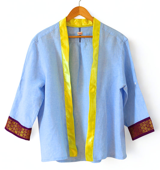 Kimono bleu et violet